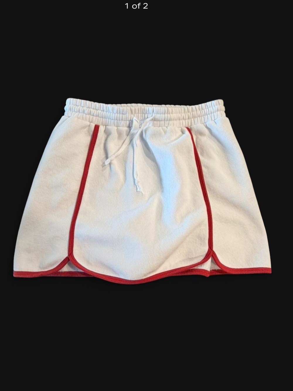 White Hoodie with Red Accent from Suit From Under